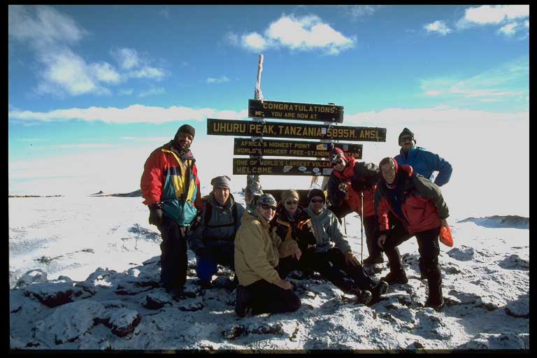 auf der hchsten Spitze Afrikas (31.12.2002 7:30Uhr)