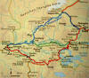 3 m�gliche Routen nach Shigatse